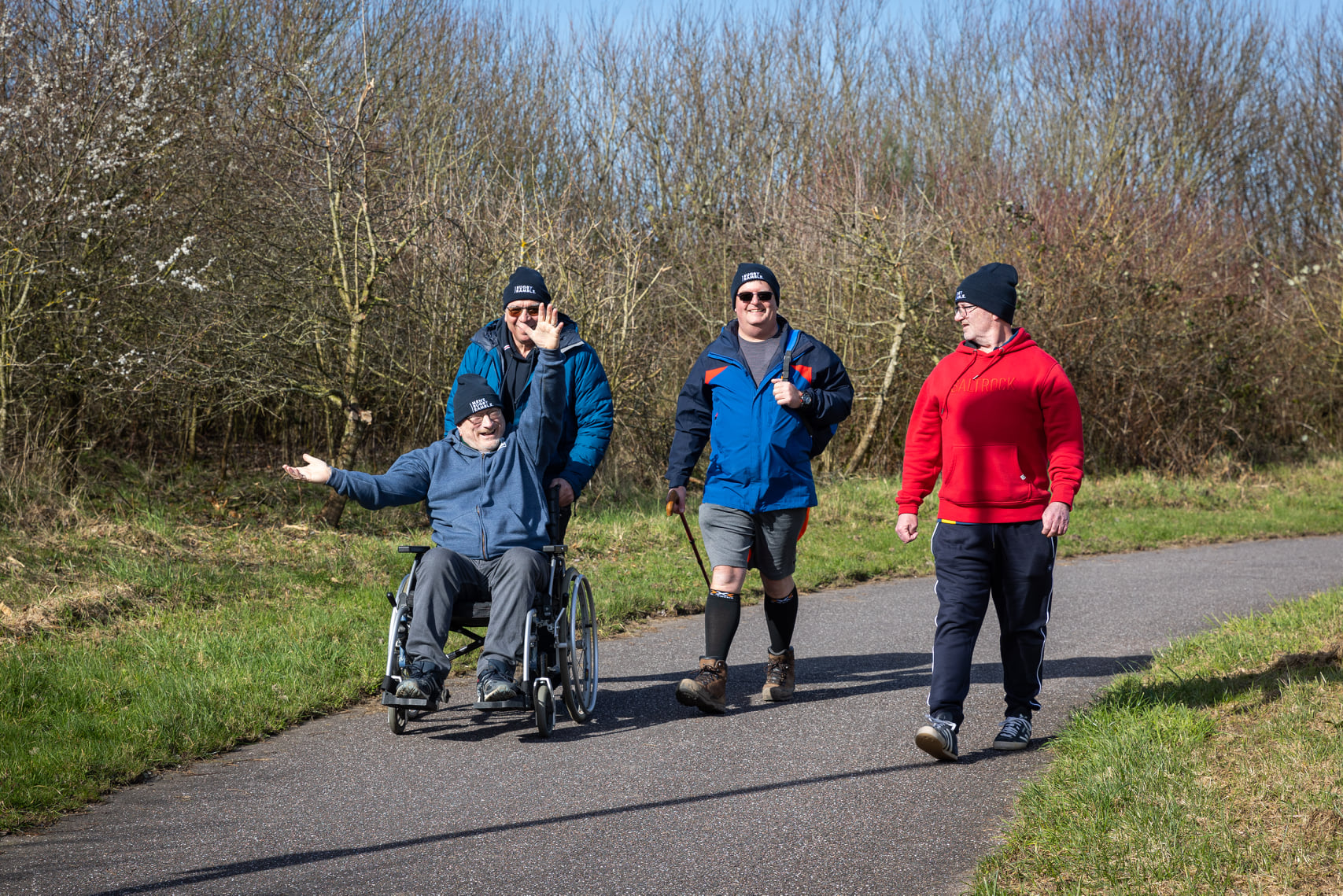 Cancer Diagnosis Won't Stop Hospice Patient Nigel Taking Part In Rugby Ramble