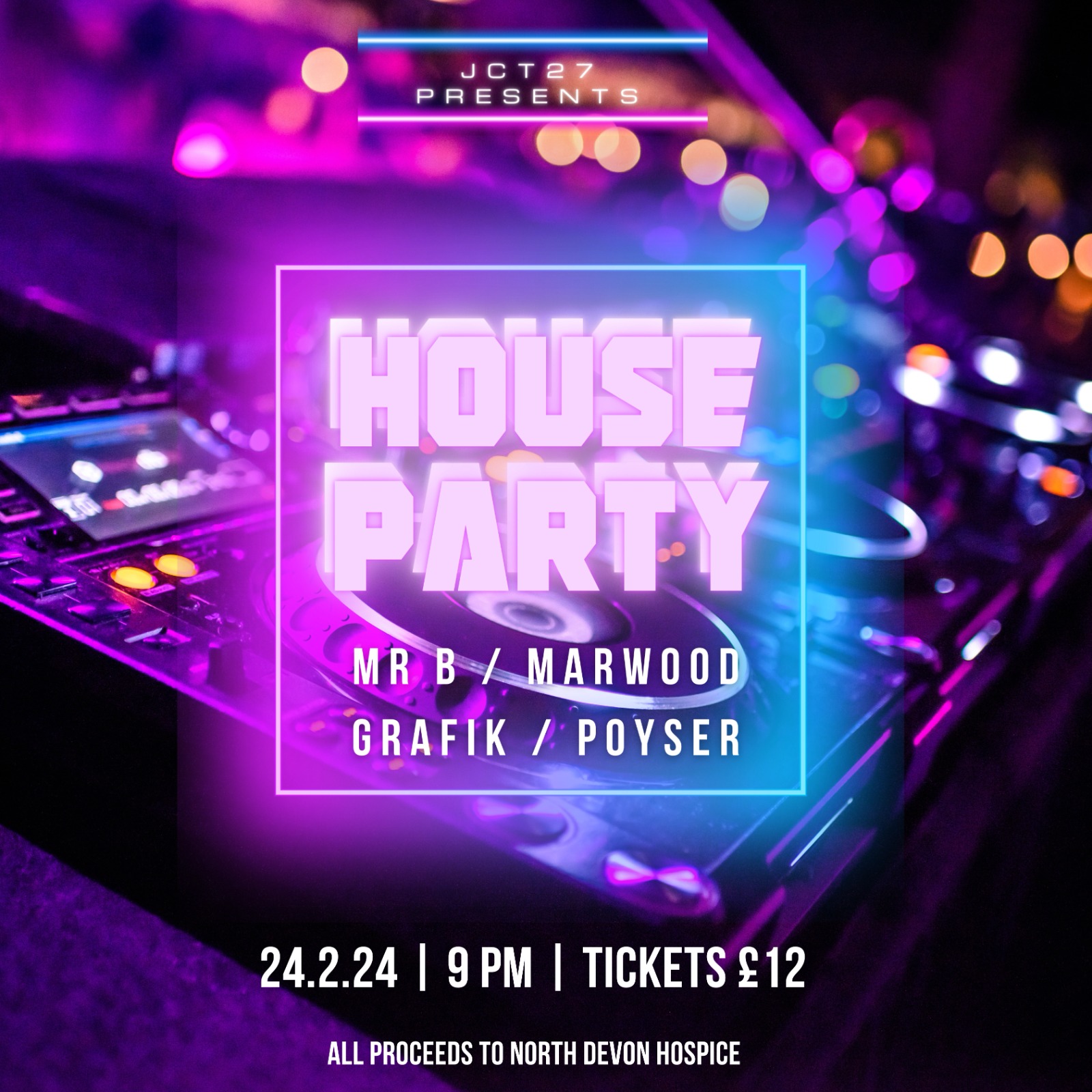 House Party - DJ Night | North Devon Hospice